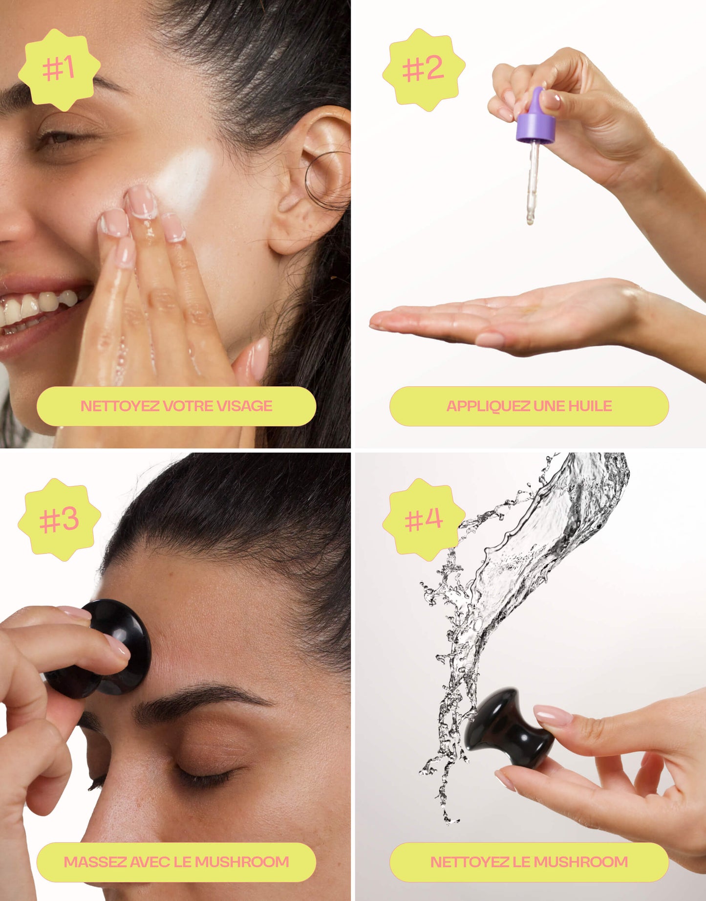 Mushroom Gua Sha Obsidienne
