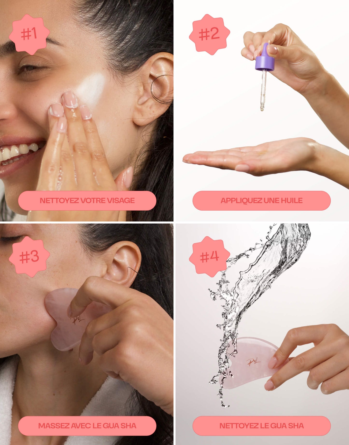 Gua Sha Quartz Rose